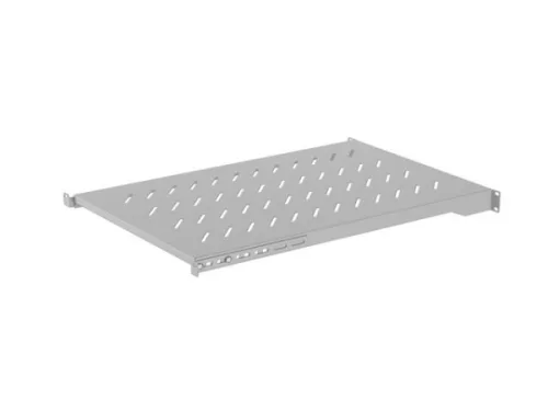 Lanberg AK-1010-S 19" 1U MÉLY:700mm MAX:25kg 4 ponton rögzíthető fix szürke rack polc