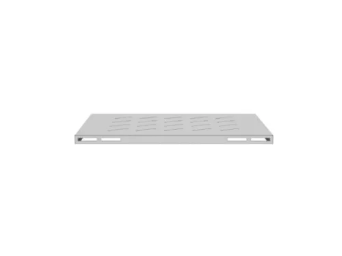 Lanberg AK-1017-S 19" 1U MÉLY:475mm MAX:120kg 4 ponton rögzíthető fix szürke rack polc