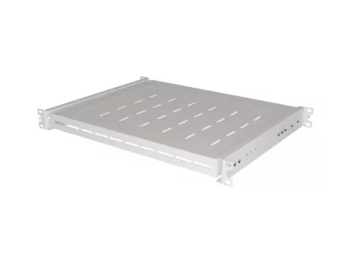 Lanberg AK-1020-S 19" 1U MÉLY:350mm MAX:35kg 4 ponton rögzíthető kihúzható szürke rack polc