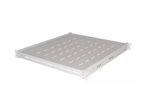 Lanberg AK-1021-S 19" 1U MÉLY:500mm MAX:35kg 4 ponton rögzíthető kihúzható szürke rack polc