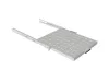 Lanberg AK-1021-S 19" 1U MÉLY:500mm MAX:35kg 4 ponton rögzíthető kihúzható szürke rack polc