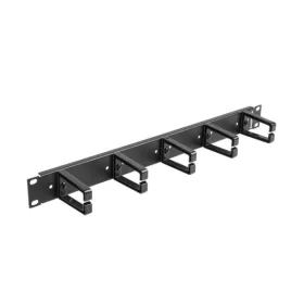   Lanberg AK-1202-B 19" 1U műanyag gyűrűs fekete kábelrendező