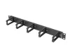 Lanberg AK-1202-B 19" 1U műanyag gyűrűs fekete kábelrendező