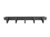Lanberg AK-1202-B 19" 1U műanyag gyűrűs fekete kábelrendező
