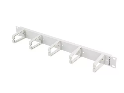 Lanberg AK-1202-S 19" 1U műanyag gyűrűs szürke kábelrendező