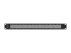 Lanberg AK-1411-B 19" 1U fekete fém hálós/perforált vakpanel