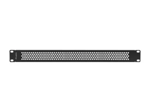 Lanberg AK-1411-B 19" 1U fekete fém hálós/perforált vakpanel