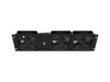 Lanberg AK-1506-B 19" 1U három egységes 230V 50W függőleges fekete ventilátor