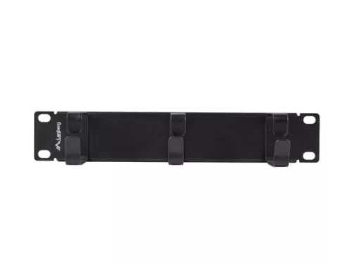 Lanberg AK-1702-B 10" 1U fekete fém gyűrűs fém kábelrendező