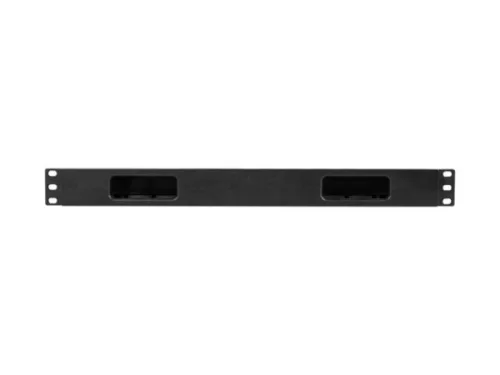 Lanberg AK-1703-B 19" 1U műanyag csatornás fekete kábelrendező