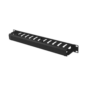  Lanberg AK-1704-B 19" 1U fekete csatornás kábelrendező