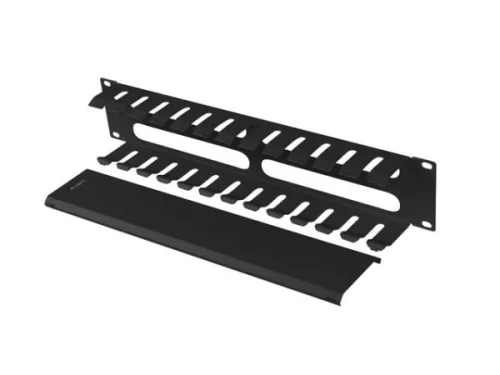 Lanberg AK-1705-B 19" 2U csatornás fém fekete kábelrendező