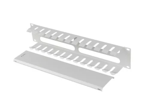 Lanberg AK-1705-S 19" 2U csatornás fém szürke kábelrendező