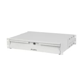   Lanberg AK-2001-S 19" 2U MÉLY:360mm MAX: 90kg 4 ponton rögzíthető fix szürke rack fiók
