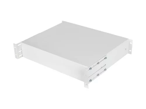 Lanberg AK-2001-S 19" 2U MÉLY:360mm MAX: 90kg 4 ponton rögzíthető fix szürke rack fiók