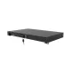 Lanberg AK-2002-B 19" 1U 483x270mm 4x ponton rögzíthető 30kg terhelhetőségű fekete rack fiók