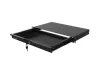 Lanberg AK-2002-B 19" 1U 483x270mm 4x ponton rögzíthető 30kg terhelhetőségű fekete rack fiók