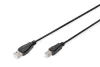 DIGITUS AK-300102-030-S High Speed 2.0 USB type-B - USB type A CCA árnyékolatlan fekete kábel 3m