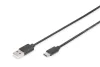 DIGITUS AK-300154-018-S High Speed USB type A 2.0 - USB type-C kábel 1,8m