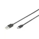DIGITUS AK-300154-018-S High Speed USB type A 2.0 - USB type-C kábel 1,8m