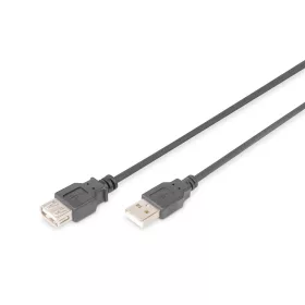   DIGITUS AK-300202-030-S High Speed duplán árnyékolt USB 2.0 hosszabbító kábel 3m