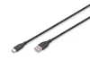 DIGITUS AK-300340-020-S High Speed USB-A 2.0 - USB Type-C szilikon kábel 2m