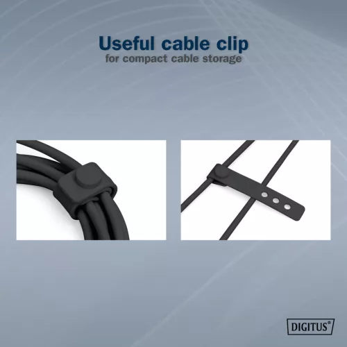 DIGITUS AK-300340-020-S High Speed USB-A 2.0 - USB Type-C szilikon kábel 2m