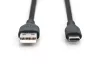 DIGITUS AK-300340-020-S High Speed USB-A 2.0 - USB Type-C szilikon kábel 2m