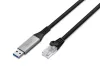DIGITUS AK-300600-150-S Cat.6A 1GbE RJ45 S/FTP LSZH USB-A 3.2 Gen1 Ethernet kábel 15m