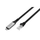DIGITUS AK-300601-020-S Cat.6A 1GbE RJ45 S/FTP LSZH USB 3.2 Gen1 type-C Ethernet kábel 2m