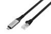 DIGITUS AK-300601-150-S Cat.6A 1GbE RJ45 S/FTP LSZH USB 3.2 Gen1 type-C Ethernet kábel 15m