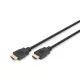 DIGITUS AK-330107-010-S High Speed UHD 4K 3D 30Hz 2.0 aranyozott Ethernet HDMI kábel 1m