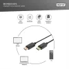 DIGITUS AK-340103-030-S Full HD 3D 60Hz 1.1a DisplayPort kábel 3m