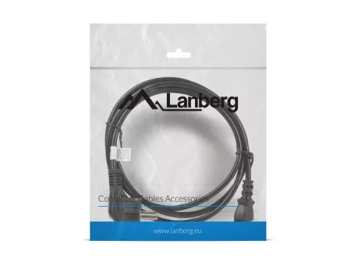 Lanberg CA-C13C-11CC-0018-BK IEC320 C13 10A fekete tápkábel 1,8m