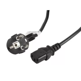   Lanberg CA-C13C-11CC-0030-BK IEC320 C13 10A fekete tápkábel 3m