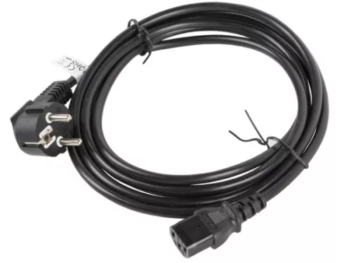 Lanberg CA-C13C-11CC-0030-BK IEC320 C13 10A fekete tápkábel 3m
