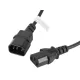 Lanberg CA-C13E-10CC-0018-BK IEC 320 C13 - C14 2,5A fekete tápkábel 1,8m
