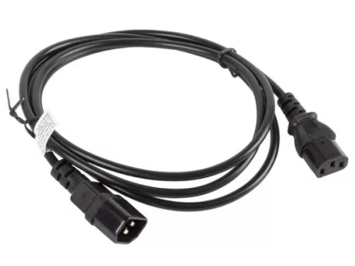 Lanberg CA-C13E-10CC-0018-BK IEC 320 C13 - C14 2,5A fekete tápkábel 1,8m