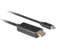 Lanberg CA-CMHD-10CU-0010-BK HDMI 2.0(M) - USB Type-C (M) UHD 4K 60Hz fekete aranyozott HDMI kábel 1m