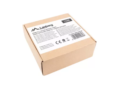Lanberg CA-HDMI-30FB-0100-BK HDMI 2.1 apa-apa fekete aktív optikai AOC kábel 10m