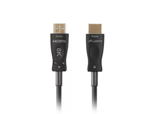 Lanberg CA-HDMI-30FB-0100-BK HDMI 2.1 apa-apa fekete aktív optikai AOC kábel 10m