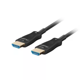   Lanberg CA-HDMI-30FB-0300-BK HDMI 2.1 apa-apa fekete aktív optikai AOC kábel 30m