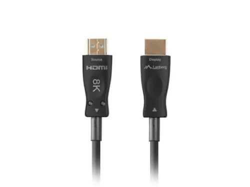 Lanberg CA-HDMI-30FB-0500-BK HDMI 2.1 apa-apa fekete aktív optikai AOC kábel 50m