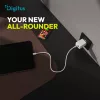 DIGITUS DA-10301 1xUSB-C 1x USB-A GaN II 30W fehér gyorstöltő adapter