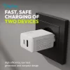 DIGITUS DA-10301 1xUSB-C 1x USB-A GaN II 30W fehér gyorstöltő adapter