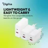 DIGITUS DA-10301 1xUSB-C 1x USB-A GaN II 30W fehér gyorstöltő adapter
