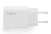 DIGITUS DA-10301 1xUSB-C 1x USB-A GaN II 30W fehér gyorstöltő adapter