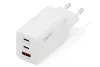 DIGITUS DA-10303 2xUSB-C 1x USB-A GaN II 67W fehér gyorstöltő adapter