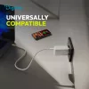 DIGITUS DA-10303 2xUSB-C 1x USB-A GaN II 67W fehér gyorstöltő adapter