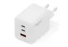 DIGITUS DA-10301 2xUSB-C 1x USB-A GaN II 100W fehér gyorstöltő adapter